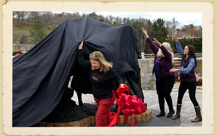 Sowing the Seeds of the Future Sculpture Unveiling Franklin NC